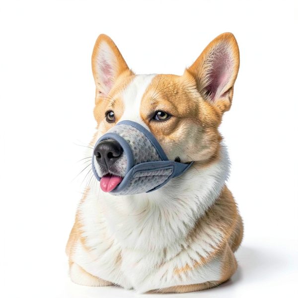 Dog Muzzle Mayerzon Soft Mesh for Small to Large Breeds Grey XXS-7