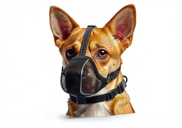 Dog Muzzle wisle Mesh Soft Adjustable Reflective for Small to Large-2